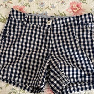 Crown & Ivy Navy and White Checkered Shorts